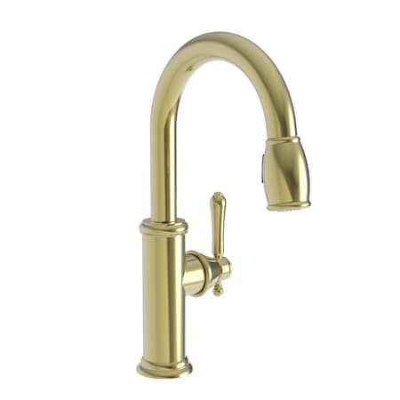 Newport Brass Prep/Bar Pull Down Faucet in Polished Brass Uncoated (Living) 1030-5223-03N